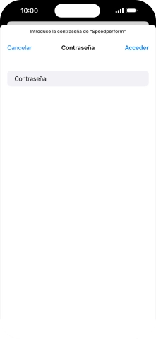 Introduce la contraseña de la red wifi y pulsa Acceder.