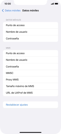 Pulsa  Punto de acceso e introduce airtelwap.es.