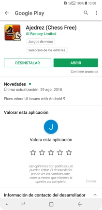 Pulsa DESINSTALAR.
