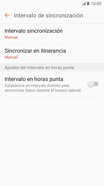 Pulsa Intervalo sincronización.