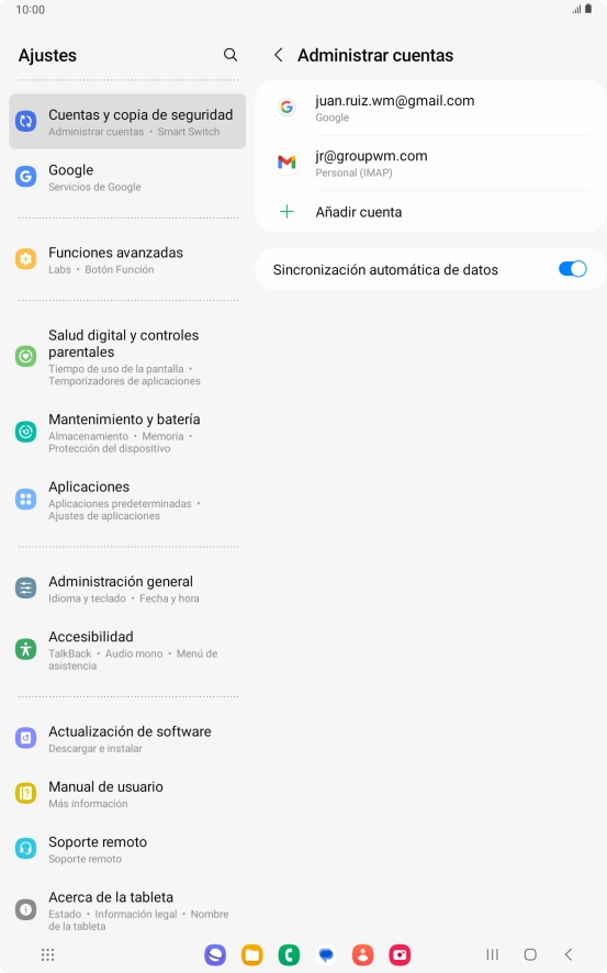 Pulsa la tecla de inicio para terminar y regresar a la pantalla de inicio.