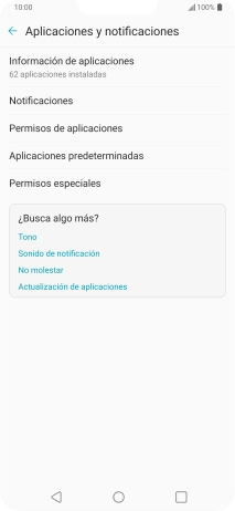 Pulsa Información de aplicaciones.