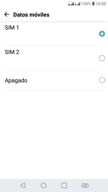 Pulsa el ajuste deseado.