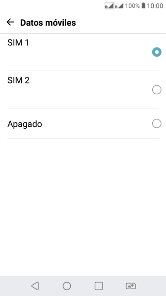 Pulsa el ajuste deseado.