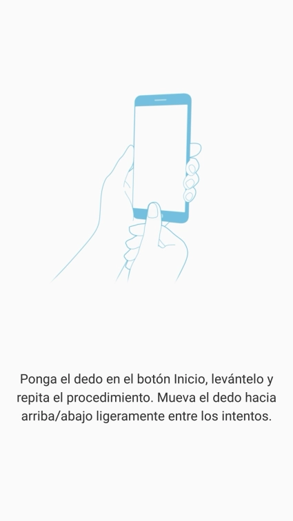 Sigue las indicaciones de la pantalla para añadir tu huella digital.