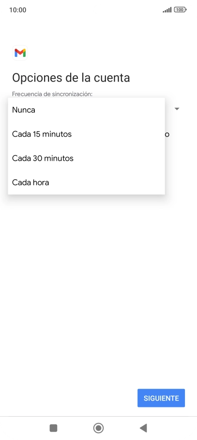 Pulsa el ajuste deseado.