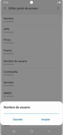 Introduce wap@wap y pulsa Aceptar.