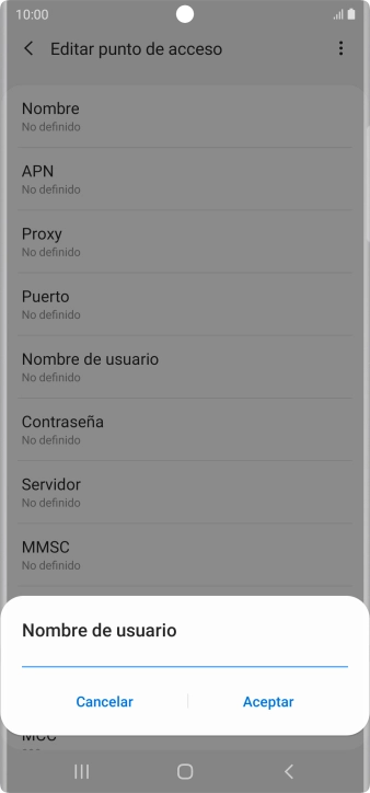 Introduce wap@wap y pulsa Aceptar.