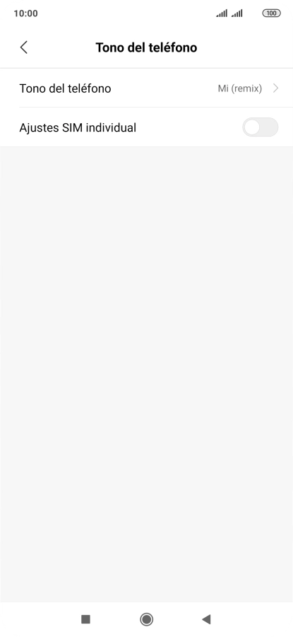 Pulsa Tono del teléfono.