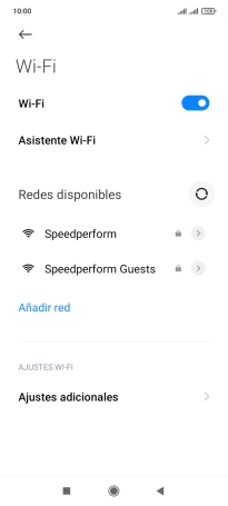 Pulsa Asistente Wi-Fi.
