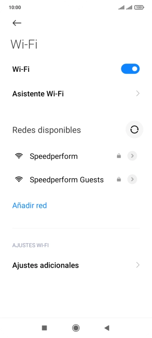 Pulsa Asistente Wi-Fi.