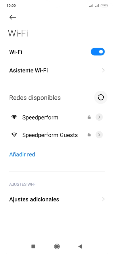 Pulsa Asistente Wi-Fi.