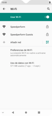 Pulsa la red wifi deseada.