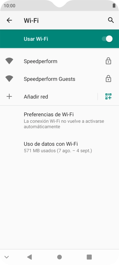 Pulsa la red wifi deseada.