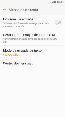Pulsa Centro de mensajes.