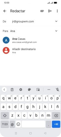 Pulsa el contacto deseado.