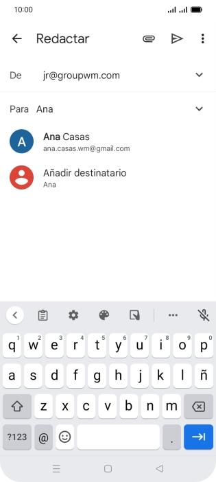 Pulsa el contacto deseado.