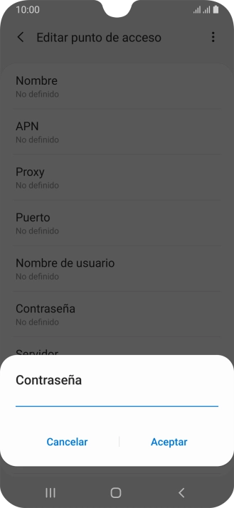 Introduce wap125 y pulsa Aceptar.