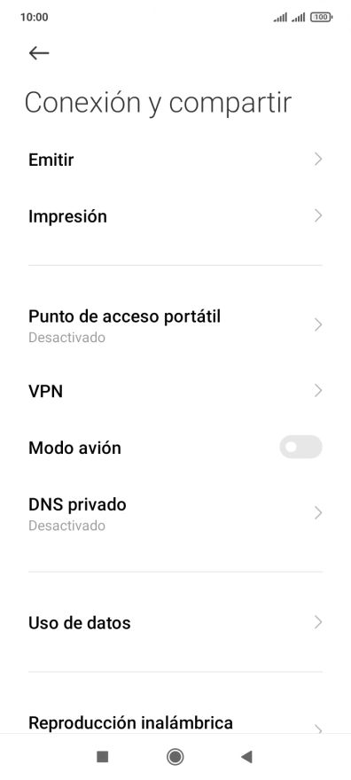 Pulsa Uso de datos.