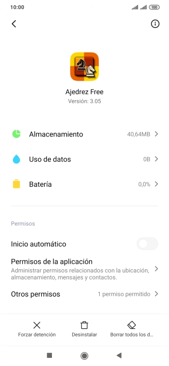 Pulsa la tecla de inicio para terminar y regresar a la pantalla de inicio.