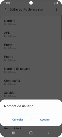 Introduce wap@wap y pulsa Aceptar.