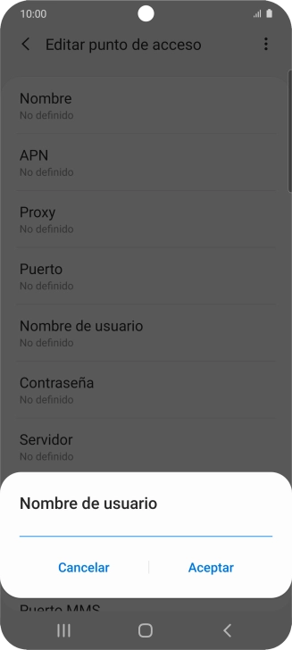 Introduce wap@wap y pulsa Aceptar.