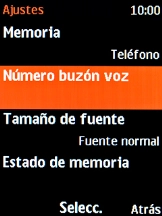 Selecciona Número buzón voz.