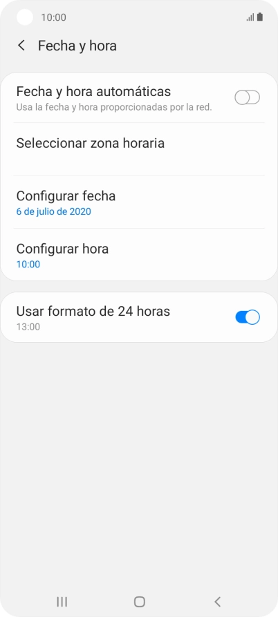 Pulsa el indicador junto a 