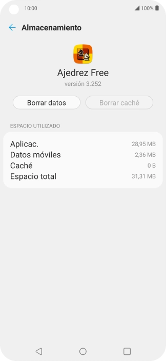 Pulsa la tecla de inicio para terminar y regresar a la pantalla de inicio.