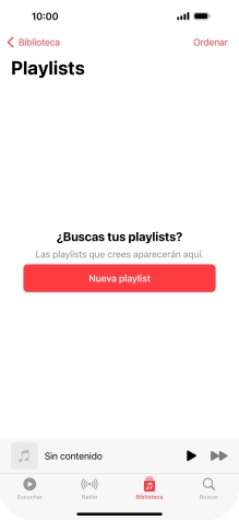 Pulsa Nueva playlist.