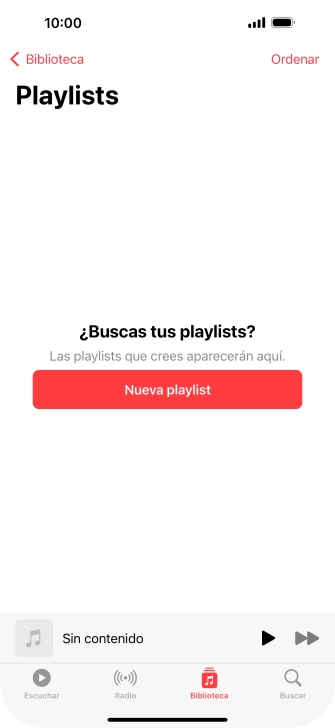 Pulsa Nueva playlist.