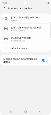 Pulsa el indicador junto a 
