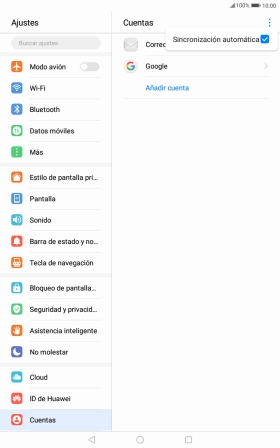 Pulsa Sincronización automática.