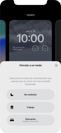 Pulsa un modo de concentración.