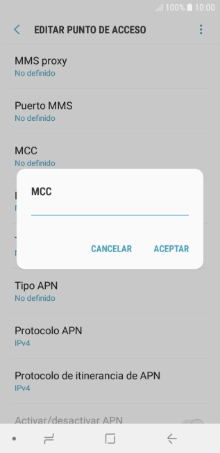 Introduce 214 y pulsa ACEPTAR.