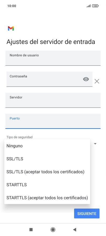 Pulsa Ninguno.