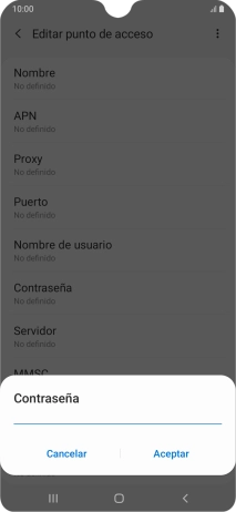 Introduce wap125 y pulsa Aceptar.