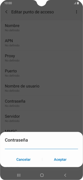 Introduce wap125 y pulsa Aceptar.