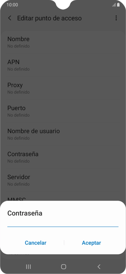 Introduce wap125 y pulsa Aceptar.