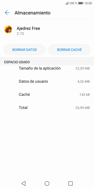 Pulsa BORRAR CACHÉ.