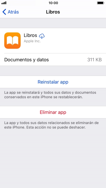 Pulsa la tecla de inicio para terminar y regresar a la pantalla de inicio.