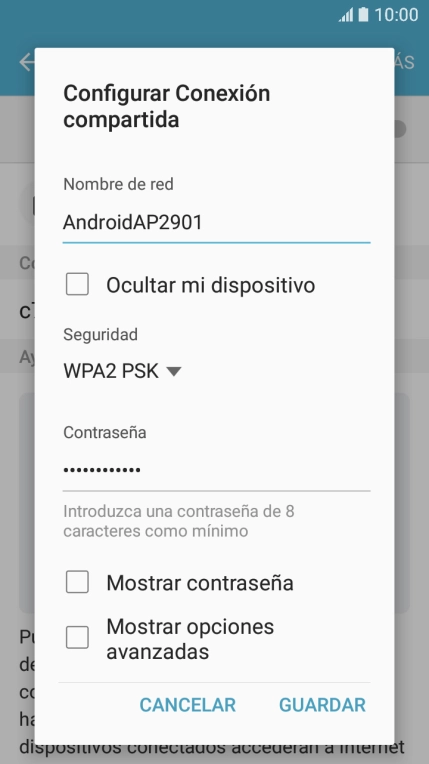 Pulsa en el campo bajo 