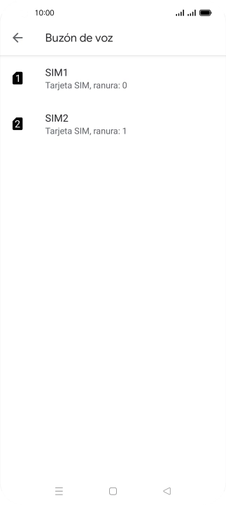 Pulsa la tarjeta SIM deseada.