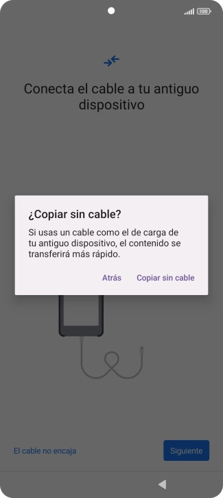 Pulsa Copiar sin cable.