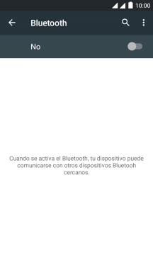Pulsa el indicador para activar la función.