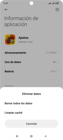 Pulsa Limpiar caché.