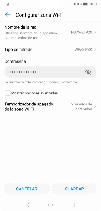 Pulsa Nombre de la red.