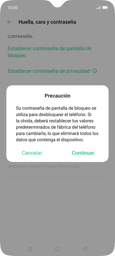 Pulsa Continuar.