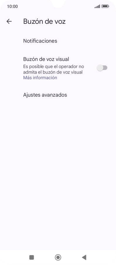 Pulsa Ajustes avanzados.