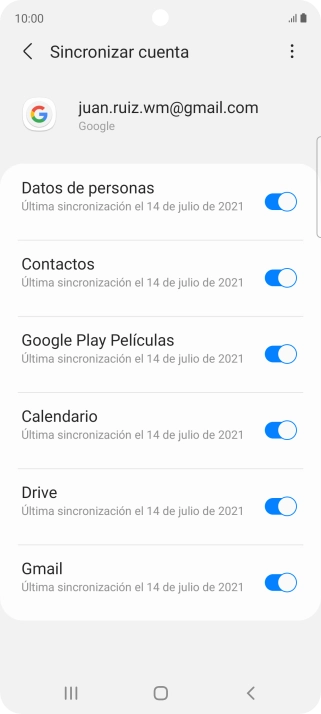 Pulsa la tecla de inicio para terminar y regresar a la pantalla de inicio.
